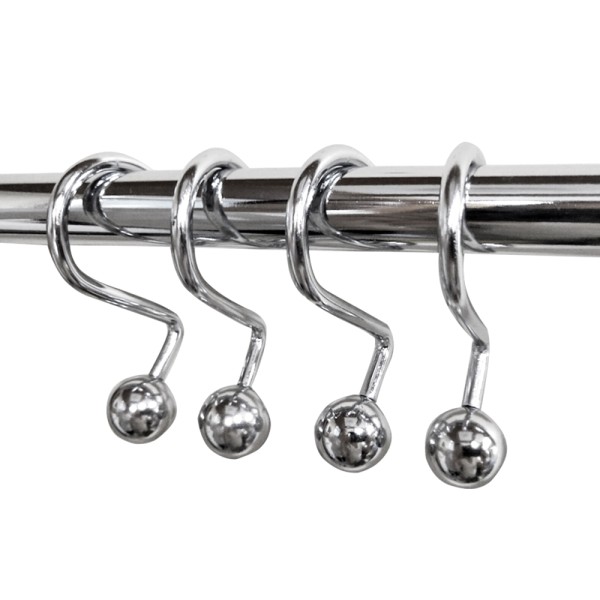 Shower Curtain Hooks 12pcs Set 24b