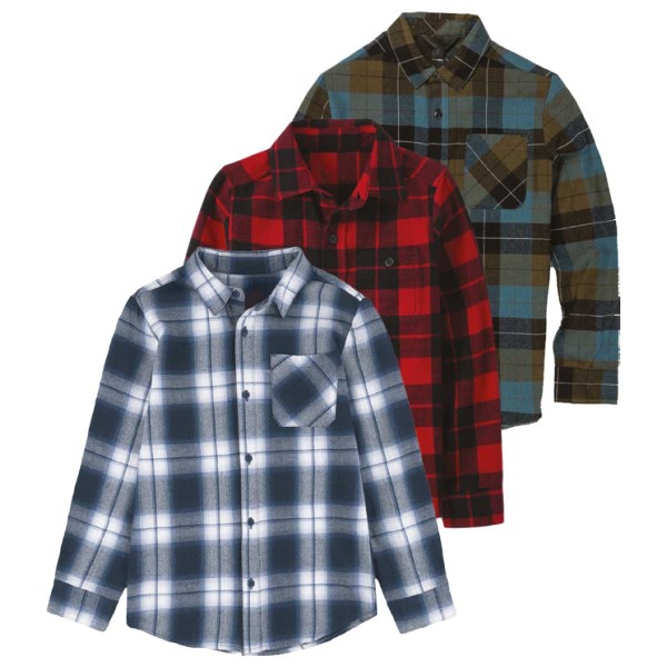 BIG BOYS FLANNEL SHIRTS