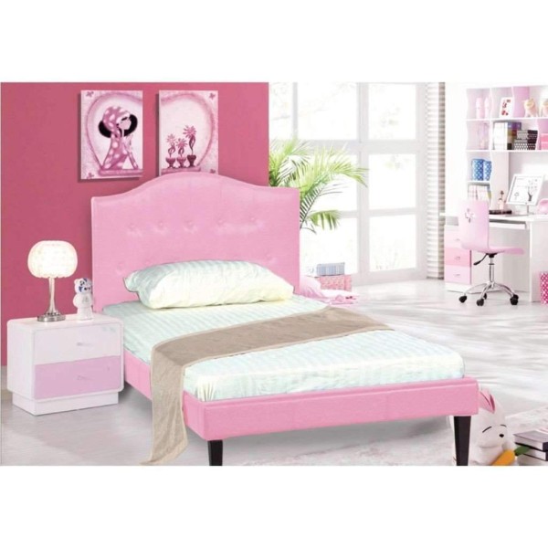 Twin Size Bed Frame, Pink - Magasins Hart | Hart Stores