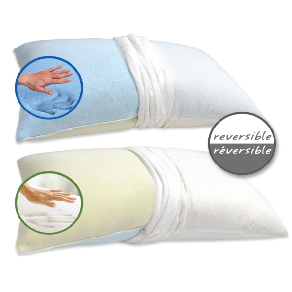 Maison Blanche | Reversible Memory Foam to Gel Pillow - Magasins Hart | Hart Stores