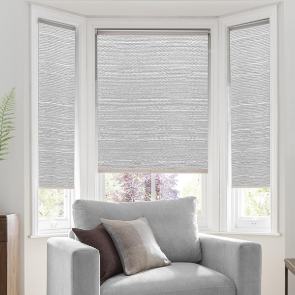 Linen Look Daylight Roller Shades | Grey