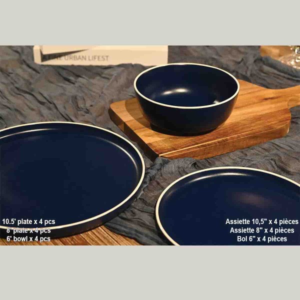 A La Cuisine - Dinnerware Set-blue