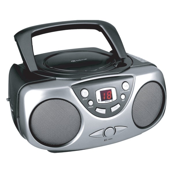 bōrne - Portable CD BoomBox AM/FM with AUX
