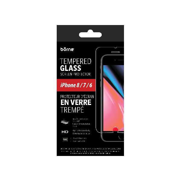 IPHONE 8/7/6 TEMPERED GLASS SCREEN PROTECTOR WITH EASY INSTA - Magasins Hart | Hart Stores