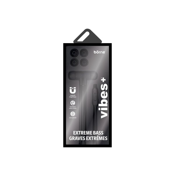 MAGNETIC WIRED NOISE ISOLATING EARBUDS WITH MIC AND EXTRA