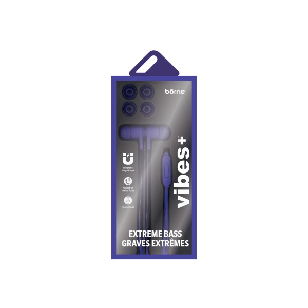 MAGNETIC WIRED NOISE ISOLATING EARBUDS WITH MIC AND EXTRA