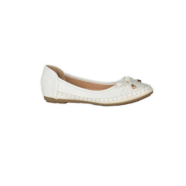 Dressy Ballerinas - White - Magasins Hart | Hart Stores