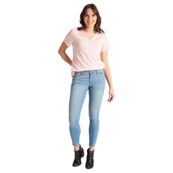 Light Blue Shaping Ankle Jeans