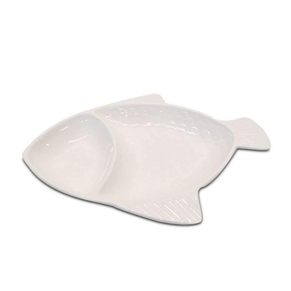 Deep Dolomite Fish Plate, White - Magasins Hart | Hart Stores