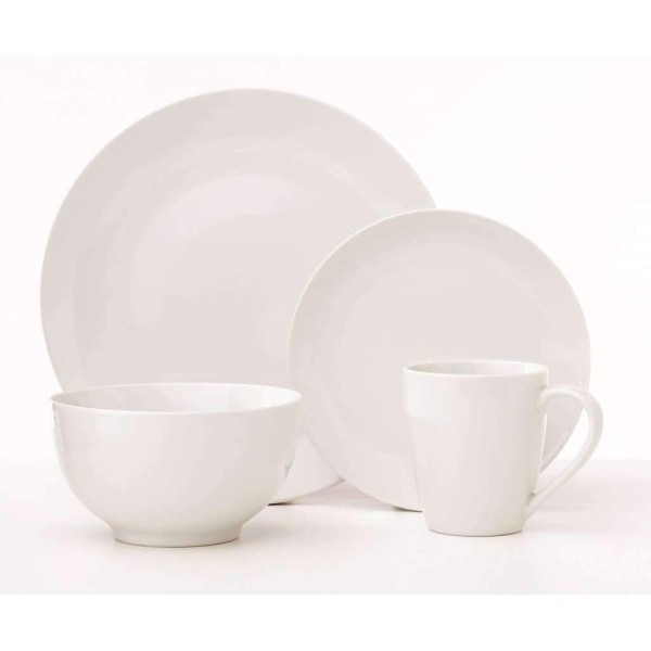 Dinnerware 16pc White Classic Oxford - Magasins Hart | Hart Stores