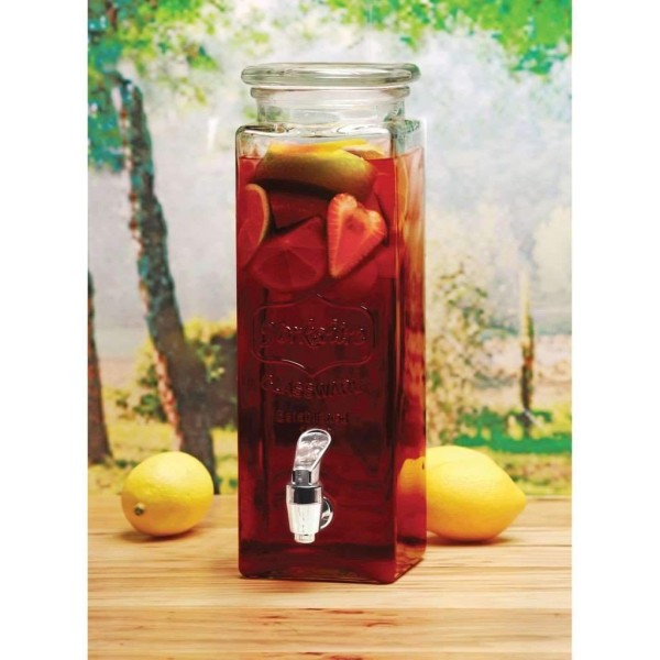 Circleware - Tall 2.3L Yorkshire Mason Glass Drink Dispenser w/ Glass Lid - Magasins Hart | Hart Stores