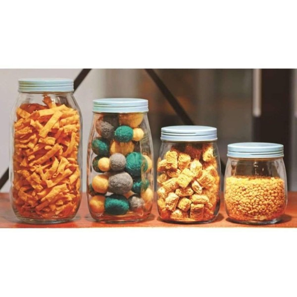 Circleware - Vintage Stash Glass Canisters, Set of 4 - Magasins Hart | Hart Stores