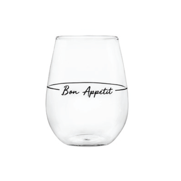 Stemless Wine S/4 560ml- Bon Appetit