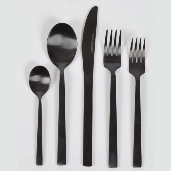 CUTLERY 16PCS SET BLACK ONYX FINISH