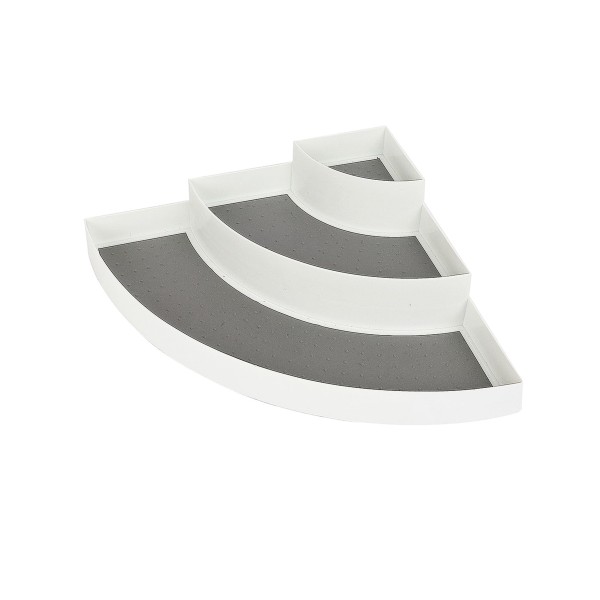 Kitchen Corner Rack White/grey