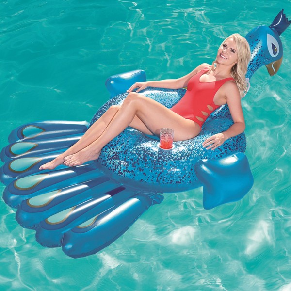 Bestway - Majestueux paon gonflable pour piscine