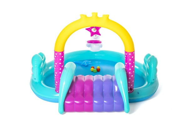 Bestway | Centre de jeu d'eau chariot licorne magique 9 pieds