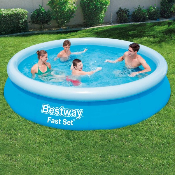 Bestway Fast Set 12’ x 30” Round Inflatable Pool Set