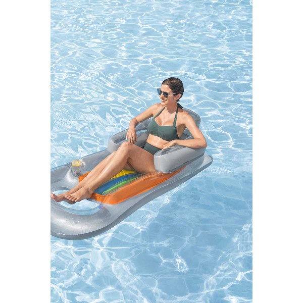 Bestway® Matelas gonflable de piscine Bestway® '' Summer Colors™'' 1,61 m x 84 cm