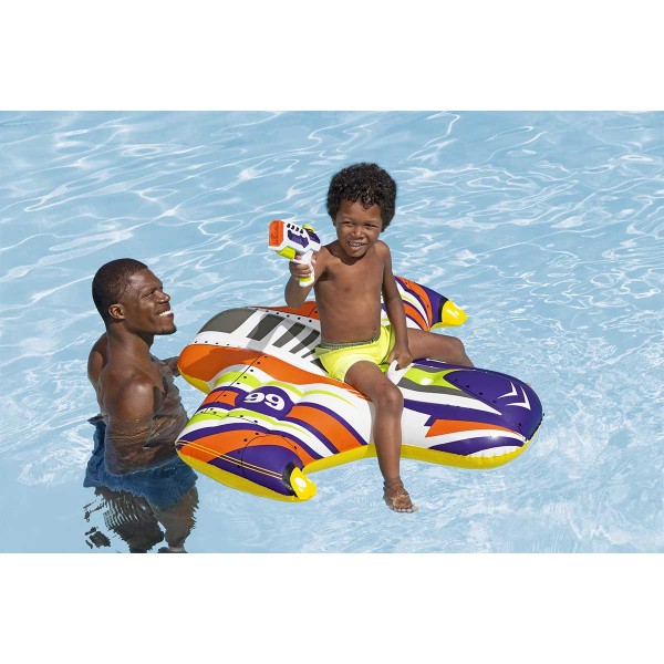 Bestway® Bouée à chevaucher ''Splash Shuttle™'' pour enfants 1,17 x 1,07 m