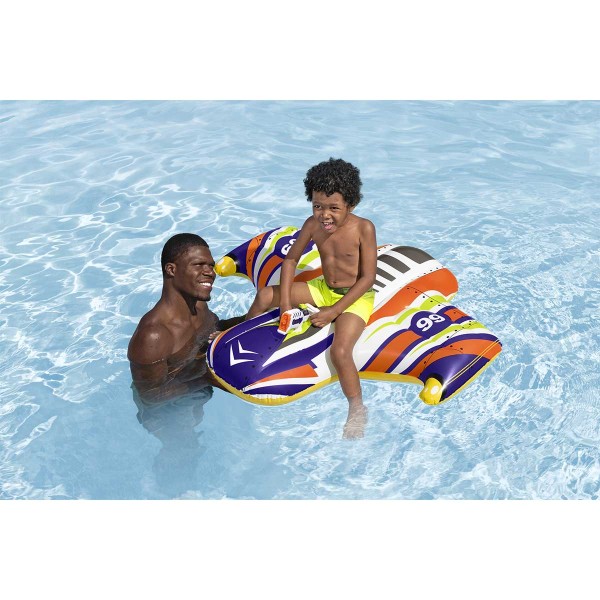 Bestway® Bouée à chevaucher ''Splash Shuttle™'' pour enfants 1,17 x 1,07 m