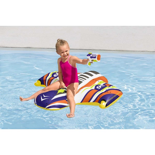 Bestway® Bouée à chevaucher ''Splash Shuttle™'' pour enfants 1,17 x 1,07 m