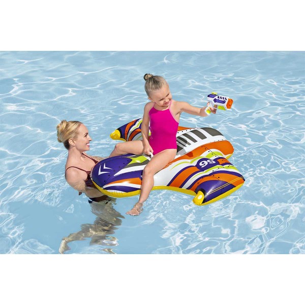 Bestway® Bouée à chevaucher ''Splash Shuttle™'' pour enfants 1,17 x 1,07 m