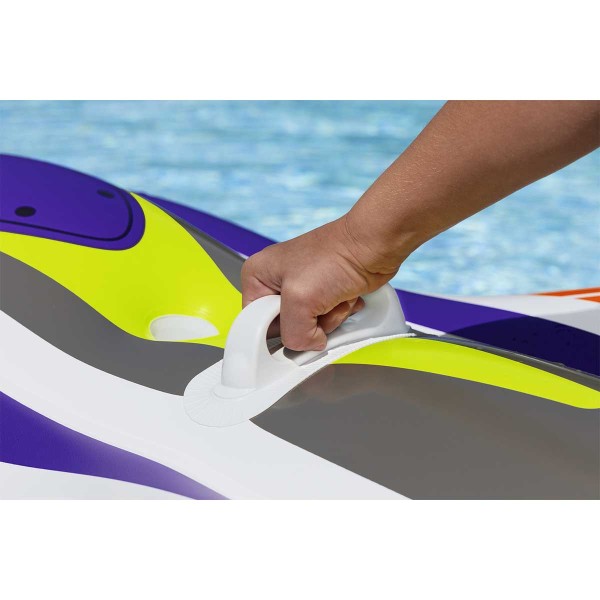 Bestway® Bouée à chevaucher ''Splash Shuttle™'' pour enfants 1,17 x 1,07 m