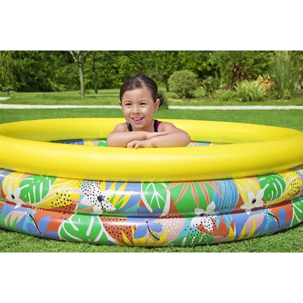 Bestway® Pataugeoire gonflable ''Floral Paradise™'' 1,68 m x 38 cm