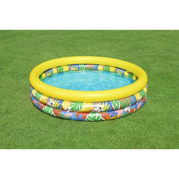 Bestway® Pataugeoire gonflable ''Floral Paradise™'' 1,68 m x 38 cm