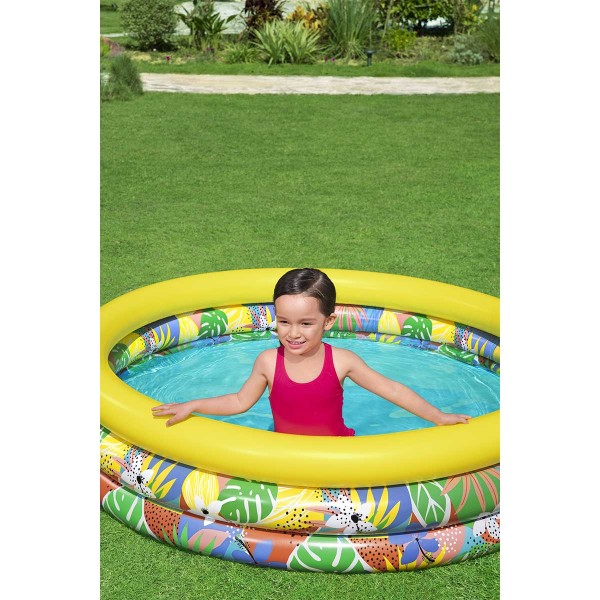 Bestway® Pataugeoire gonflable ''Floral Paradise™'' 1,68 m x 38 cm