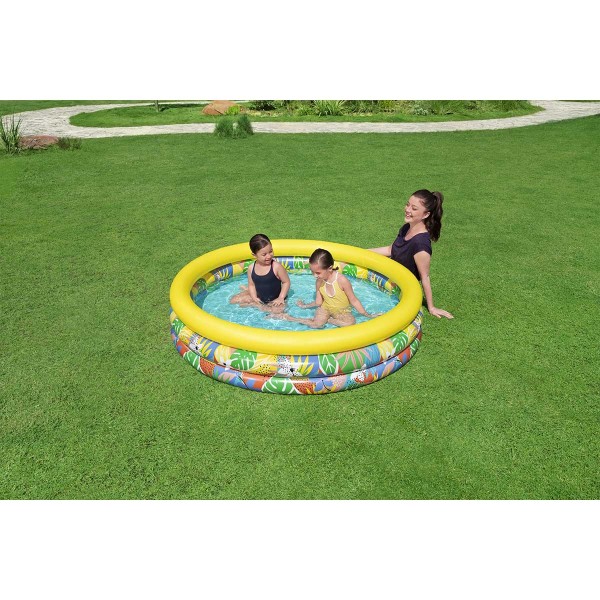 Bestway® Pataugeoire gonflable ''Floral Paradise™'' 1,68 m x 38 cm