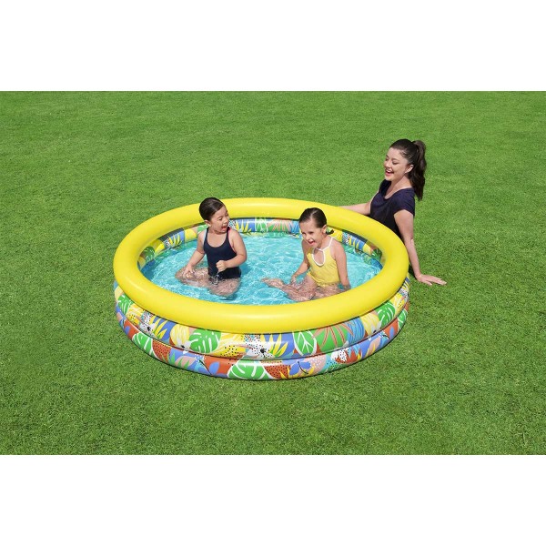 Bestway® Pataugeoire gonflable ''Floral Paradise™'' 1,68 m x 38 cm