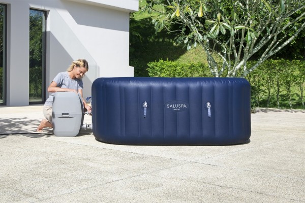 SaluSpa® ''Hawaii Smart AirJet™'' Spa gonflable avec contrôle via l'application, 4 à 6 personnes