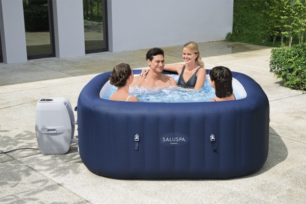 SaluSpa® ''Hawaii Smart AirJet™'' Spa gonflable avec contrôle via l'application, 4 à 6 personnes