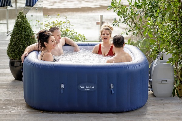 SaluSpa® ''Hawaii Smart AirJet™'' Spa gonflable avec contrôle via l'application, 4 à 6 personnes