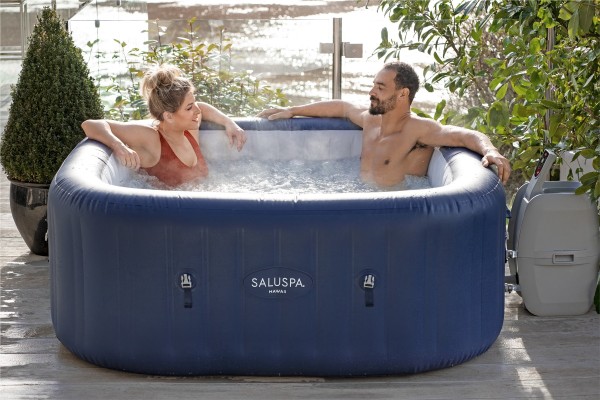 SaluSpa® ''Hawaii Smart AirJet™'' Spa gonflable avec contrôle via l'application, 4 à 6 personnes