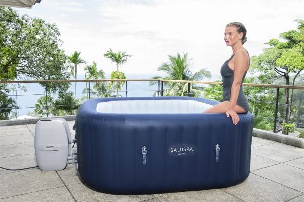 SaluSpa® ''Hawaii Smart AirJet™'' Spa gonflable avec contrôle via l'application, 4 à 6 personnes