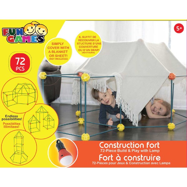 Construction Fort With Lights