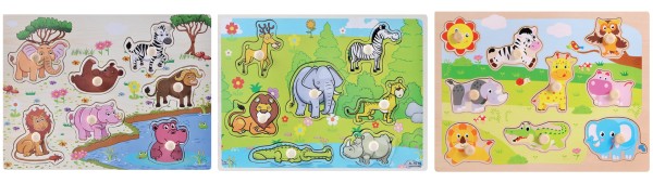 8PCS WOODEN CHUNKY PUZZLE