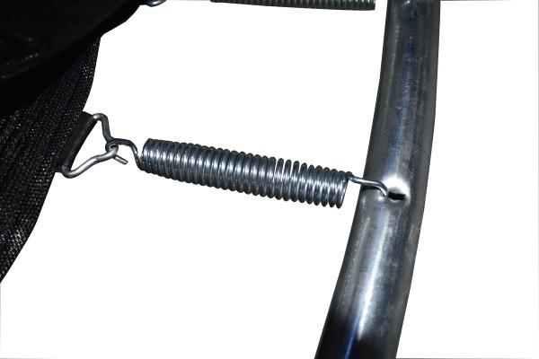Trampoline de 12 pieds avec filet de sécurité et échelle. Taille : 366 cm de diamètre, 89 cm de hauteur.