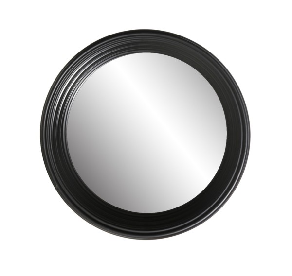 Ribbed Round Mirror