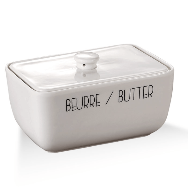 Printed Porcelain Butter Dish - Magasins Hart | Hart Stores