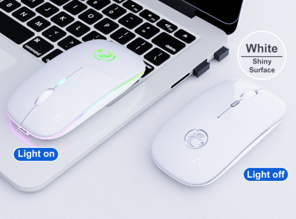 Wattson - Wireless BT Rechargeable Mouse - Led Light