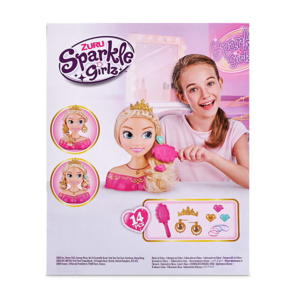 Sparkle Girlz Styling Heads W/o Nail