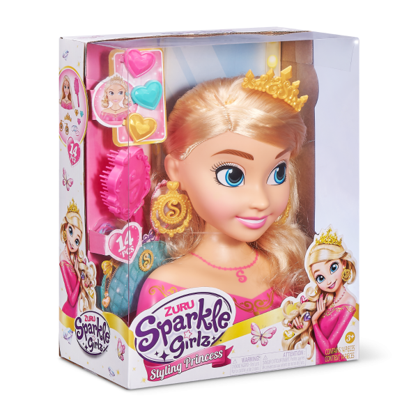 Sparkle Girlz Styling Heads W/o Nail