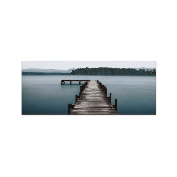Canvas 60x150 L Dock Water Scene Trees