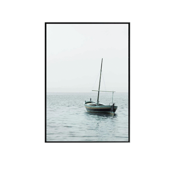 Boats On Water Canvas With frame