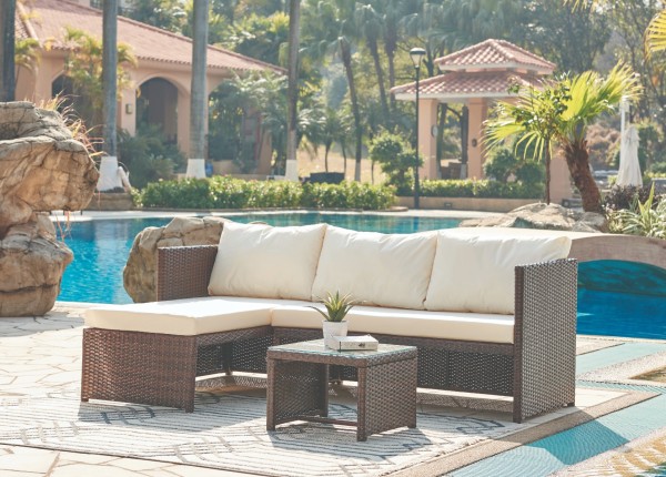 Sol Del Mare - 3pcs Outdoor Sofa Set