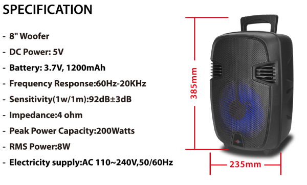 Haut-parleur Bluetooth 8